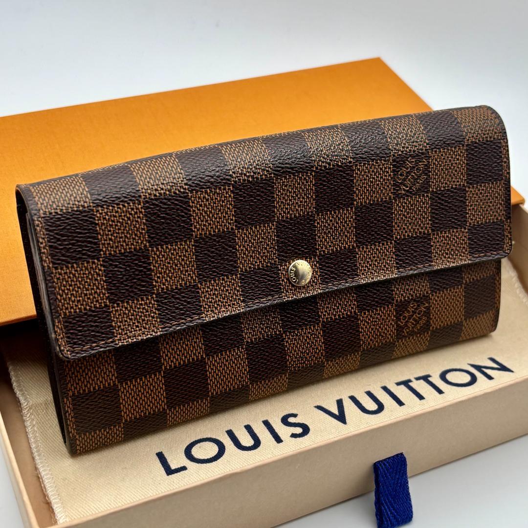 ✨極美品✨ルイヴィトン ポルトフォイユ サラ ダミエ エベヌ 長財布 10枚