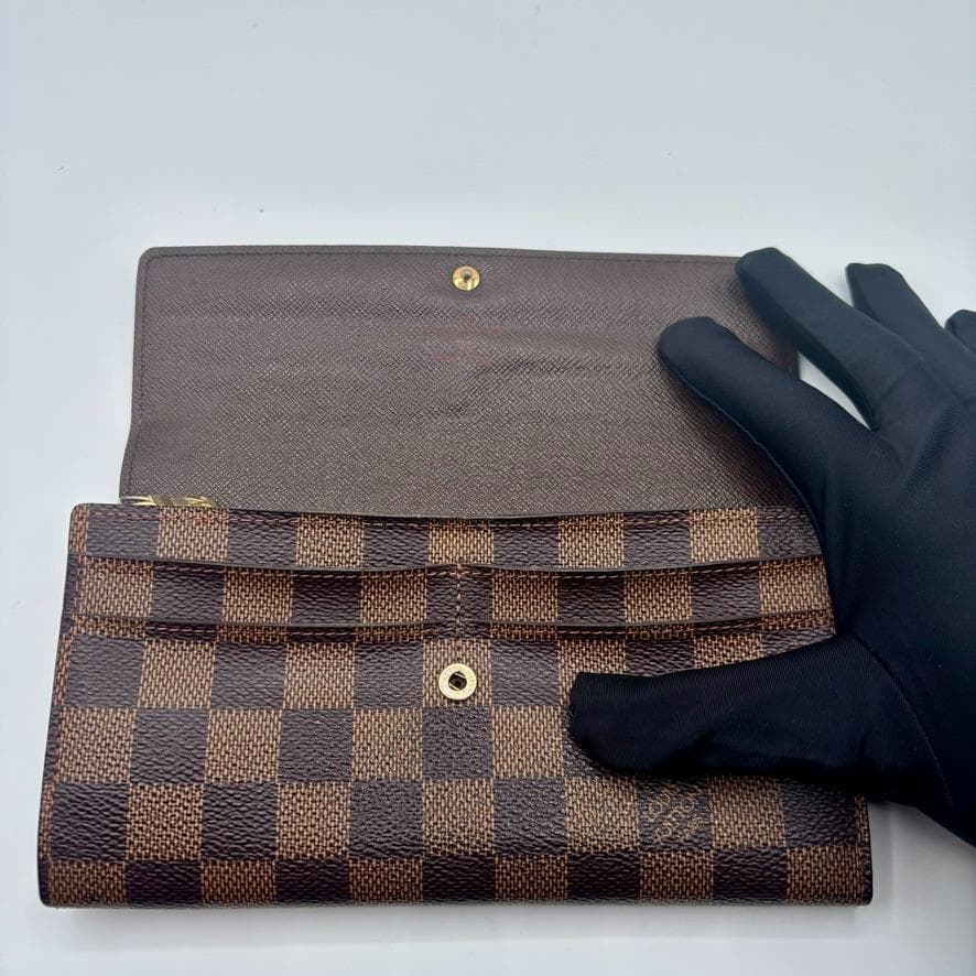 ✨極美品✨ルイヴィトン ポルトフォイユ サラ ダミエ エベヌ 長財布 10枚