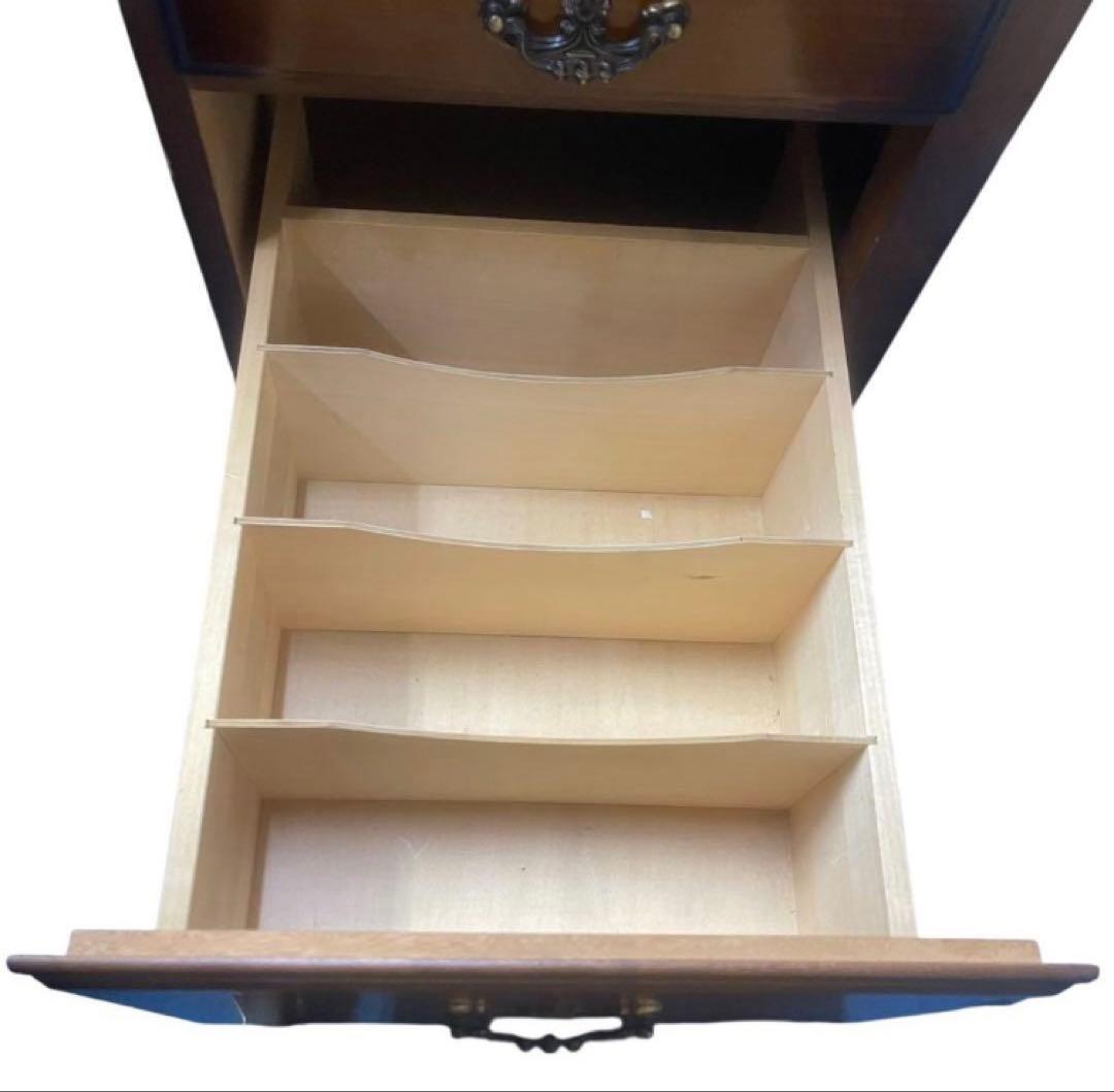 近畿限定無料配送 カリモク デスク 机 書斎 レトロ 木製 アンティーク 羽 N