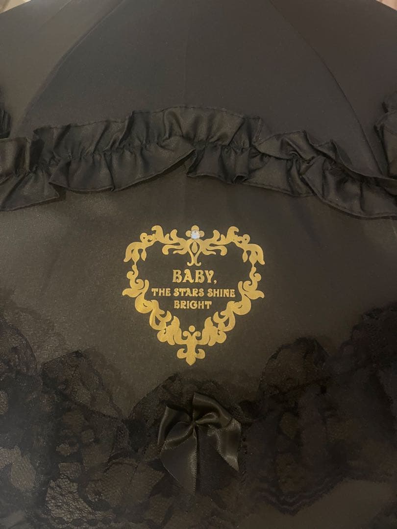ベイビーザスターズシャインブライト ロマンティックアンブレラ ブラック 黒