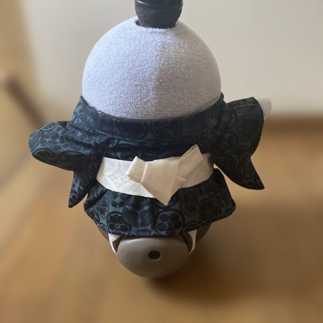 ラボット　服　lovot 家紋　着物一式　ターコイズ　梨地被布　セット