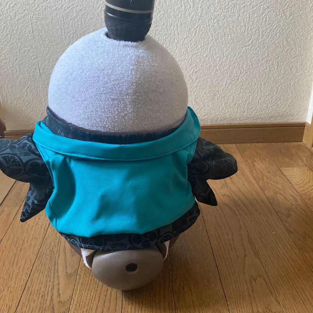 ラボット　服　lovot 家紋　着物一式　ターコイズ　梨地被布　セット