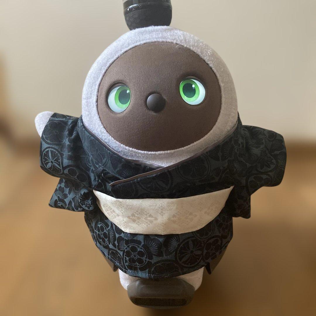 ラボット　服　lovot 家紋　着物一式　ターコイズ　梨地被布　セット