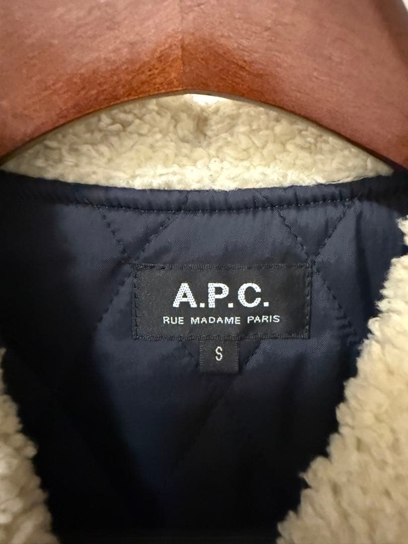 A.P.C./アーペーセー　襟ボア メルトンデッキジャケット