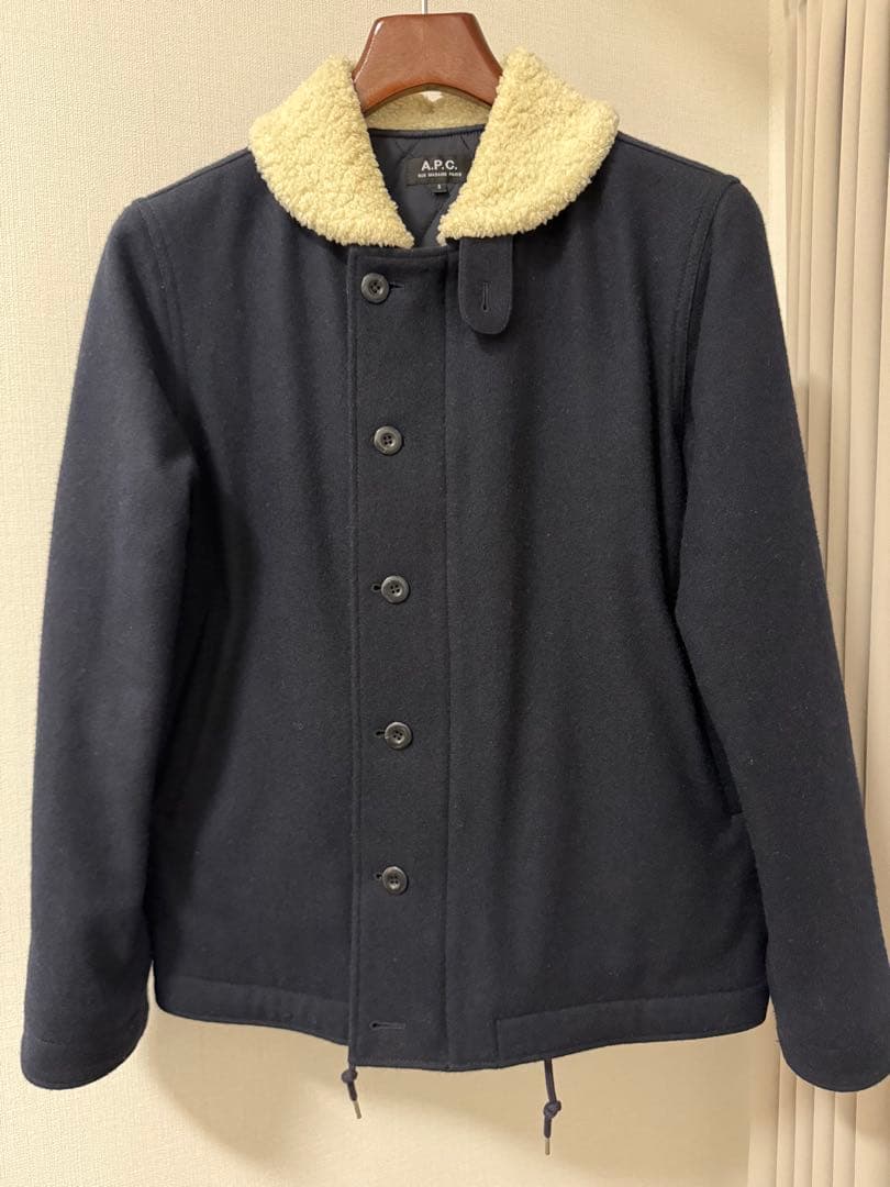 A.P.C./アーペーセー　襟ボア メルトンデッキジャケット