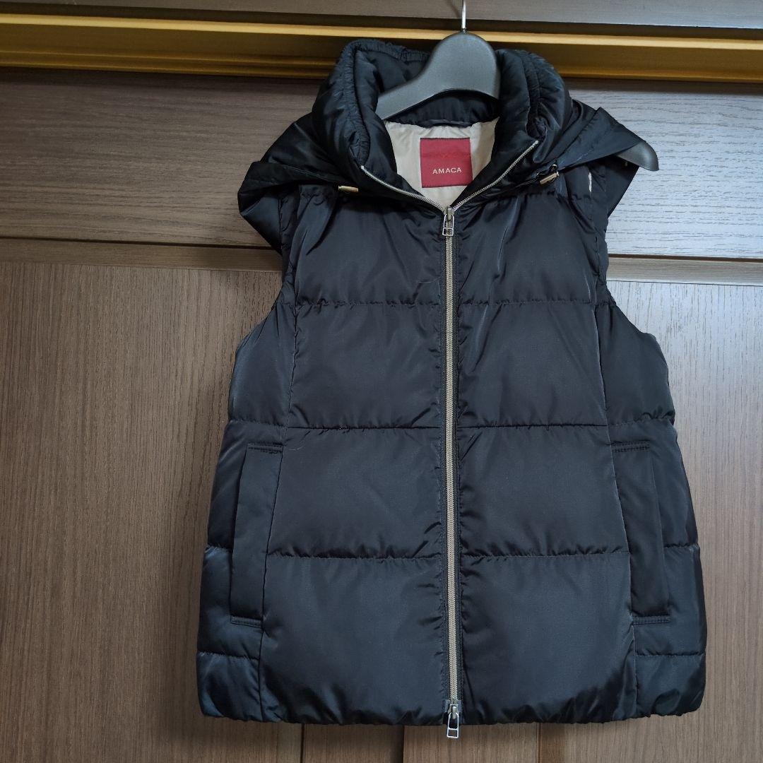 アマカ　ダウンベスト　ふわふわ暖かい