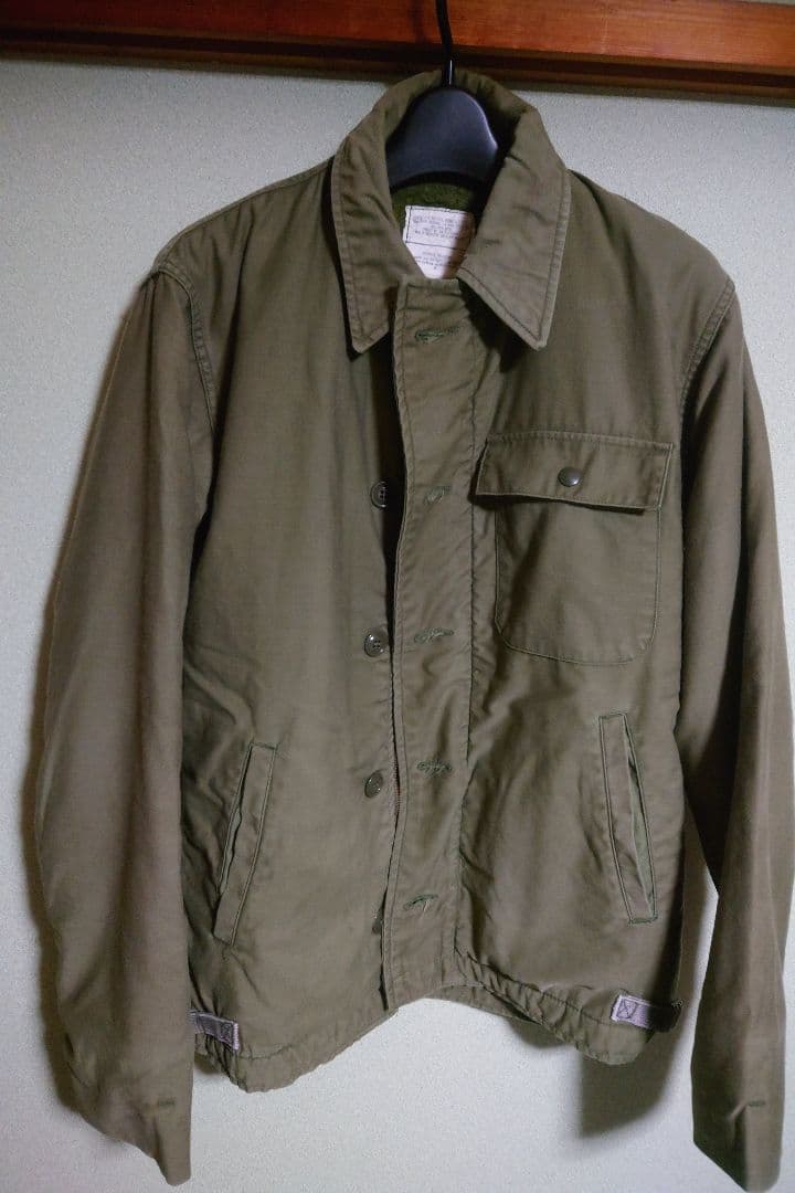 U.S.NAVY A-2デッキジャケット 古着 80s 米軍実物 美品 gf8