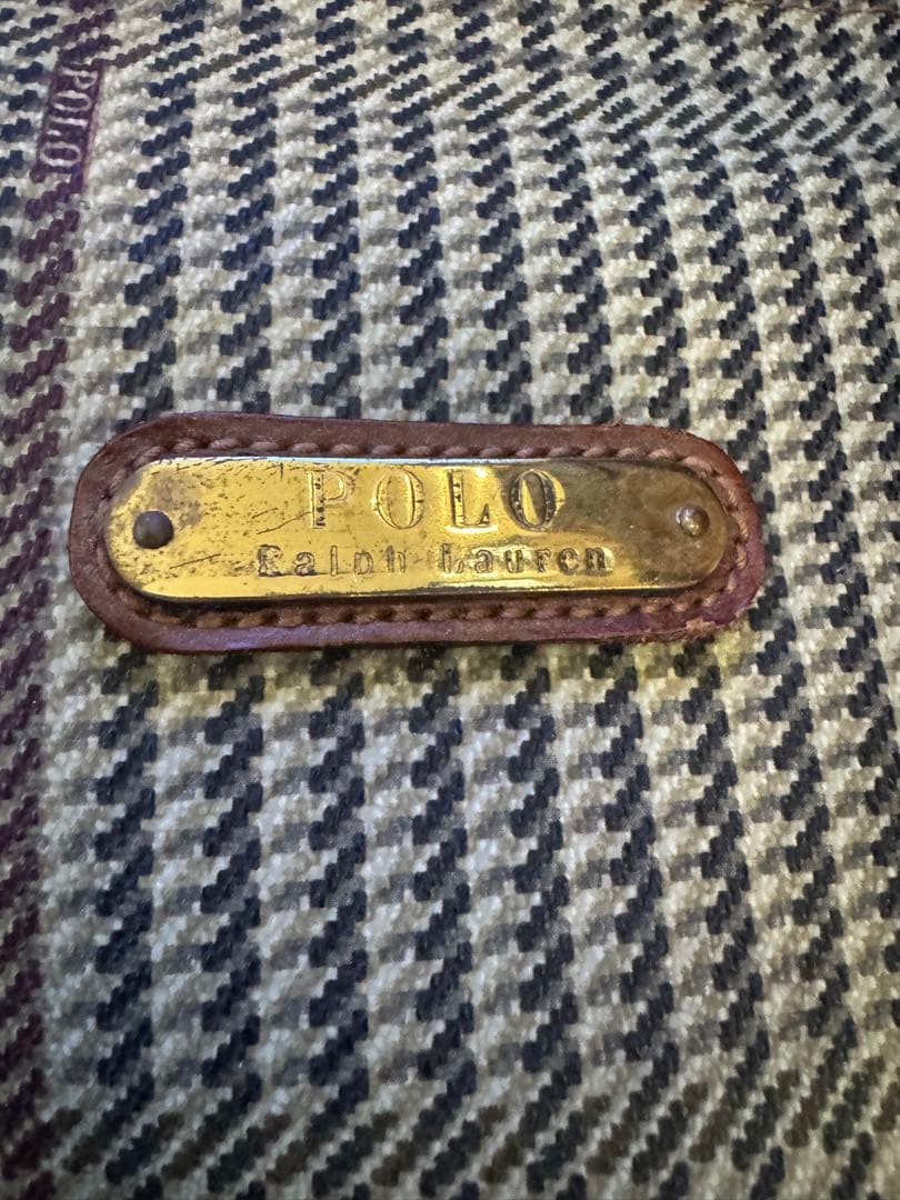 ⭐︎ポロ　ラルフローレン　2wayボストンバッグ　千鳥柄☆