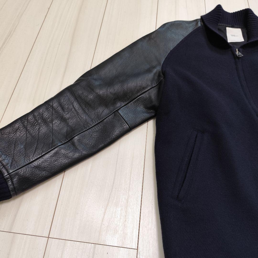 織*道様 RonHerman ロンハーマン スタジャン ウール×本革 M 定価1