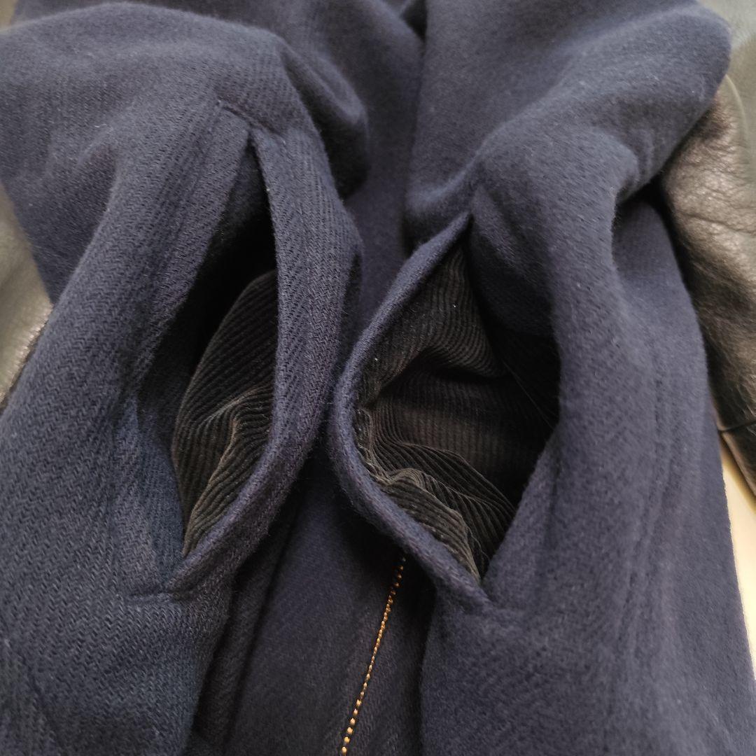 織*道様 RonHerman ロンハーマン スタジャン ウール×本革 M 定価1