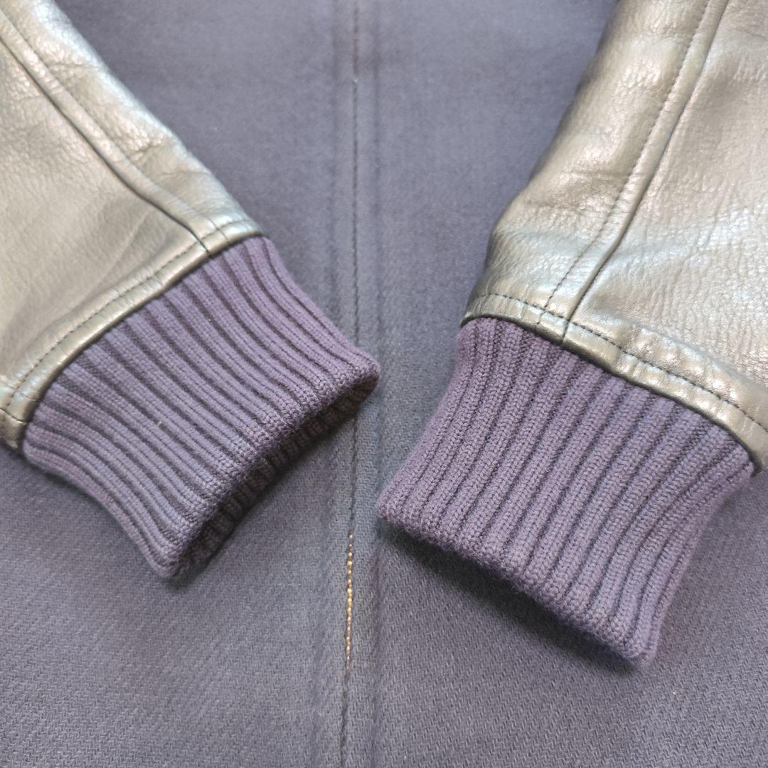 織*道様 RonHerman ロンハーマン スタジャン ウール×本革 M 定価1