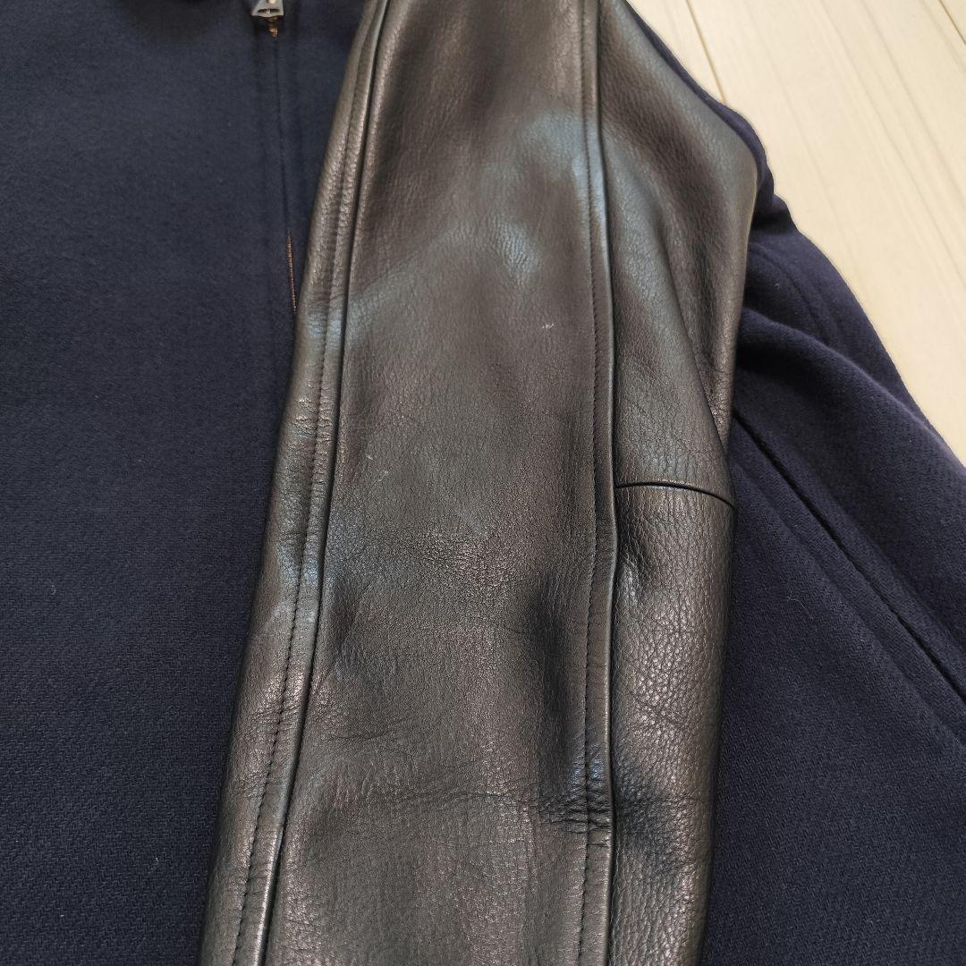 織*道様 RonHerman ロンハーマン スタジャン ウール×本革 M 定価1