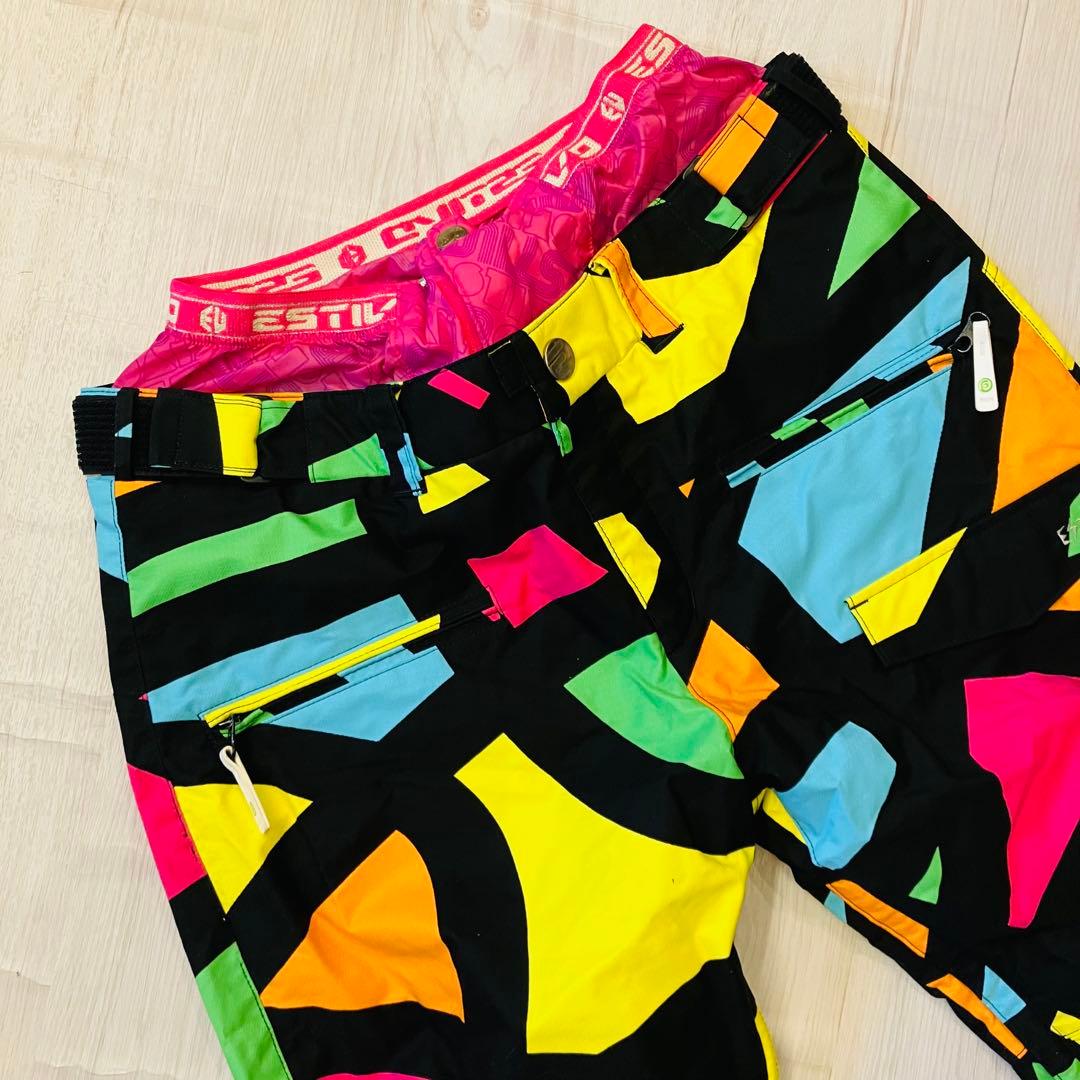 #2A✨大きいサイズESTIVO×neon✨スノボウェア 上下 レディースL