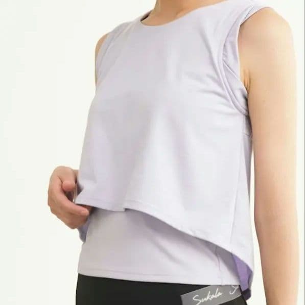 【SUKALA】ショートフレアタンクトップ　ヨガウェア　未使用タグ付き
