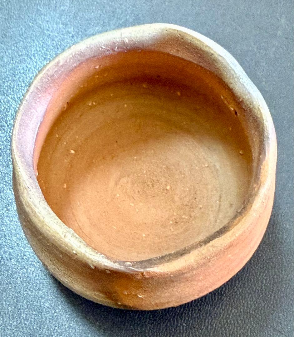 中村六郎 備前酒呑 共箱 共布 栞付き