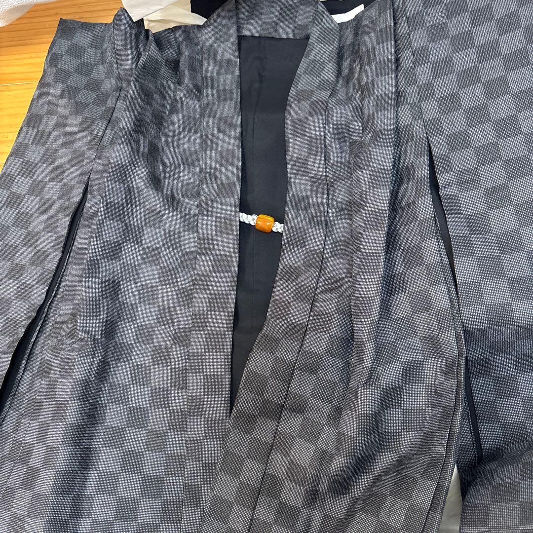 5歳 7歳　男の子　七五三 袴　着物　下駄　小物セット