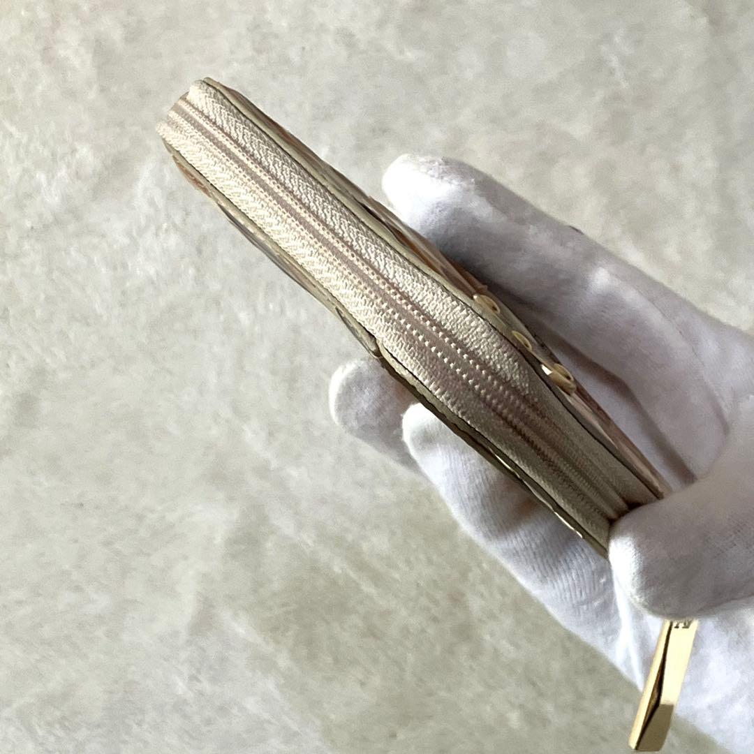 美品 アタオ ミリモ ヴィトロ純喫茶 コンパクトウォレット 財布 L字ファスナー