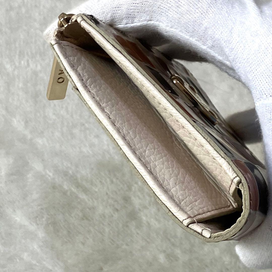 美品 アタオ ミリモ ヴィトロ純喫茶 コンパクトウォレット 財布 L字ファスナー