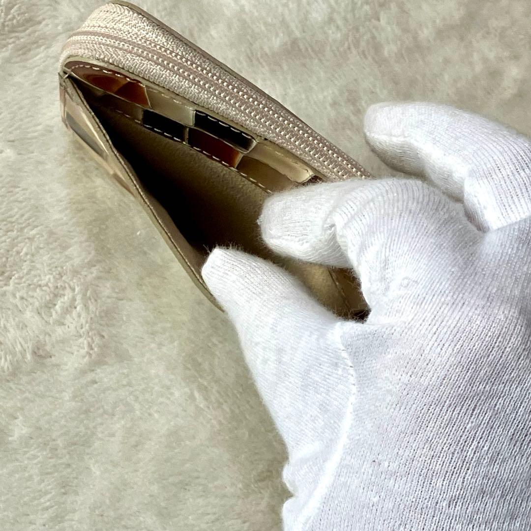 美品 アタオ ミリモ ヴィトロ純喫茶 コンパクトウォレット 財布 L字ファスナー