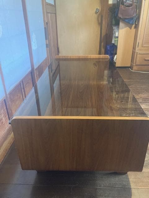 大型ガラステーブル ロングローテーブル最終値下げ断行