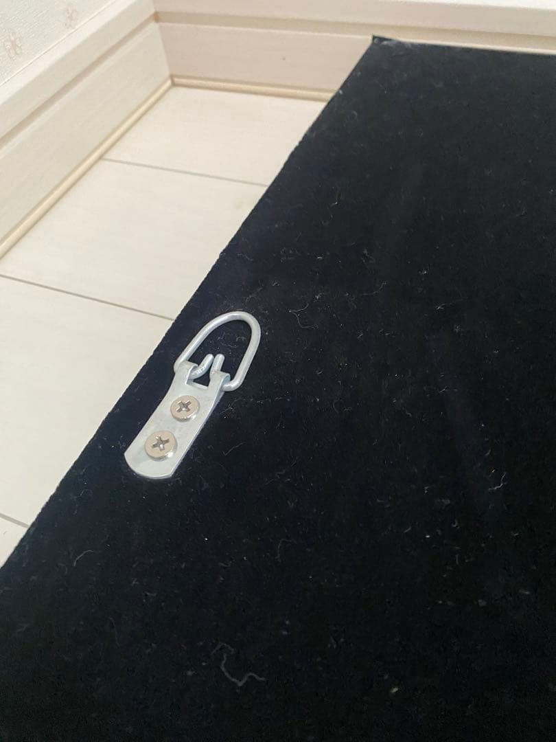 掛けれる全身姿鏡 約77cm×106cm【縁フレーム付き】【裏面金具4点付き】