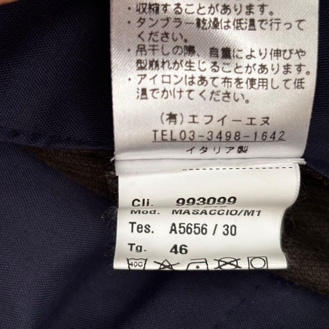 【美品】ジャブスアルキヴィオ マサッチョ コーデュロイブラック 永久クリース46