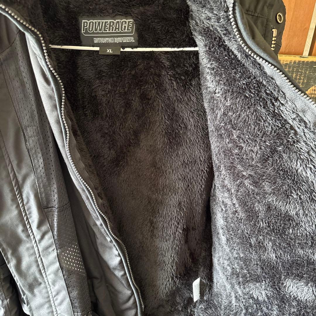 パワーエイジPJ-22202 N-3Bライダース　黒　XL