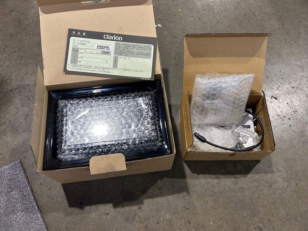 クラリオン CJ-7800Aバックモニター バックカメラと取り付けセット