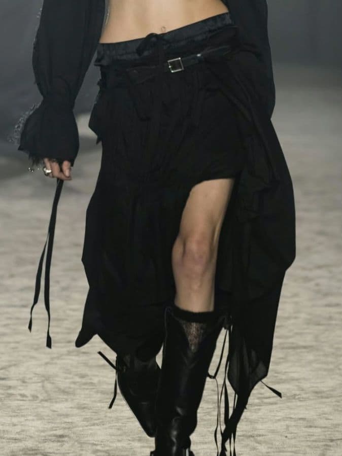 最終値下げ anndemeulemeester AW24 サテンショートパンツ