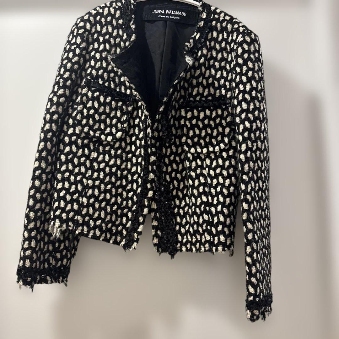 ジュンヤワタナベ　コムデギャルソン　ツィードジャケット　スパンコール