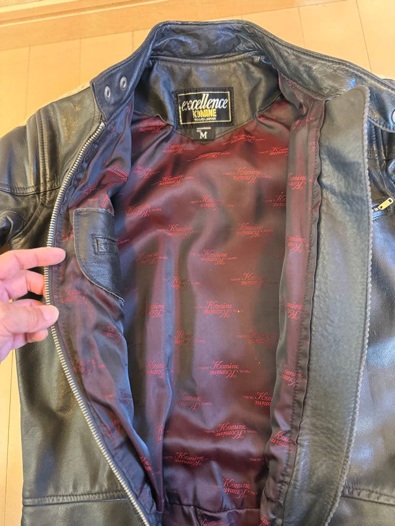 ビンテージ　コミネ　革ツナギ　レザー　バイクウェア　旧車　Sサイズ相当