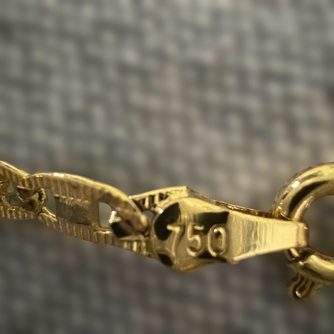 遺品整理　ゴールドネックレスItaly 750刻印