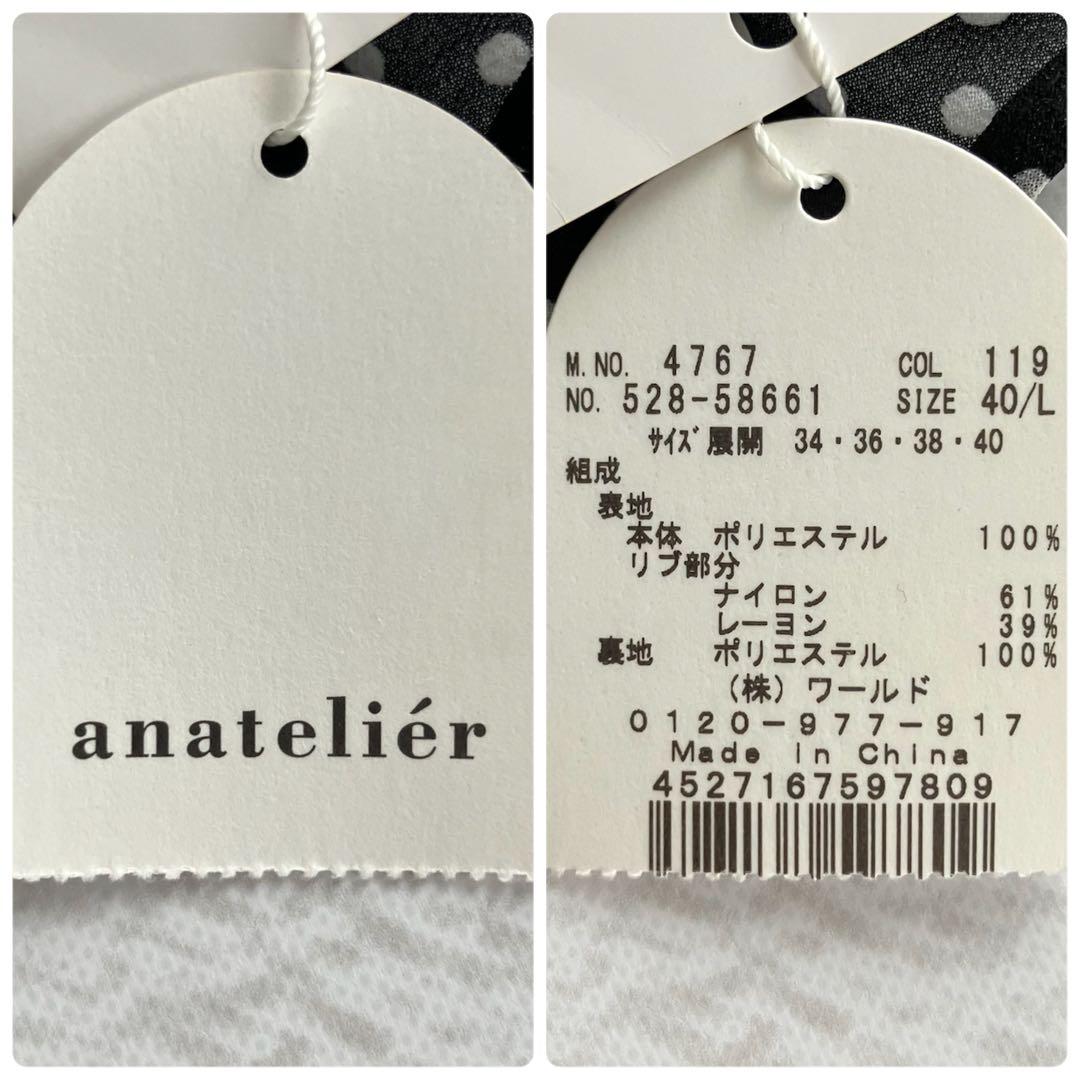 ✨新品✨アナトリエ ドット シフォンプリーツ ロングワンピース 2次会 ブラック