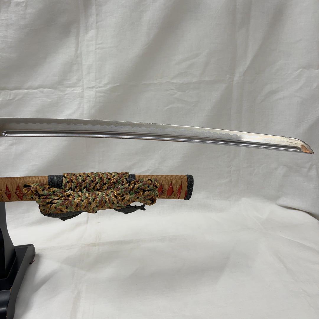 模造刀 陣太刀 鯉 龍 彫り込み 全長110センチ 大太刀 樋入り 希少