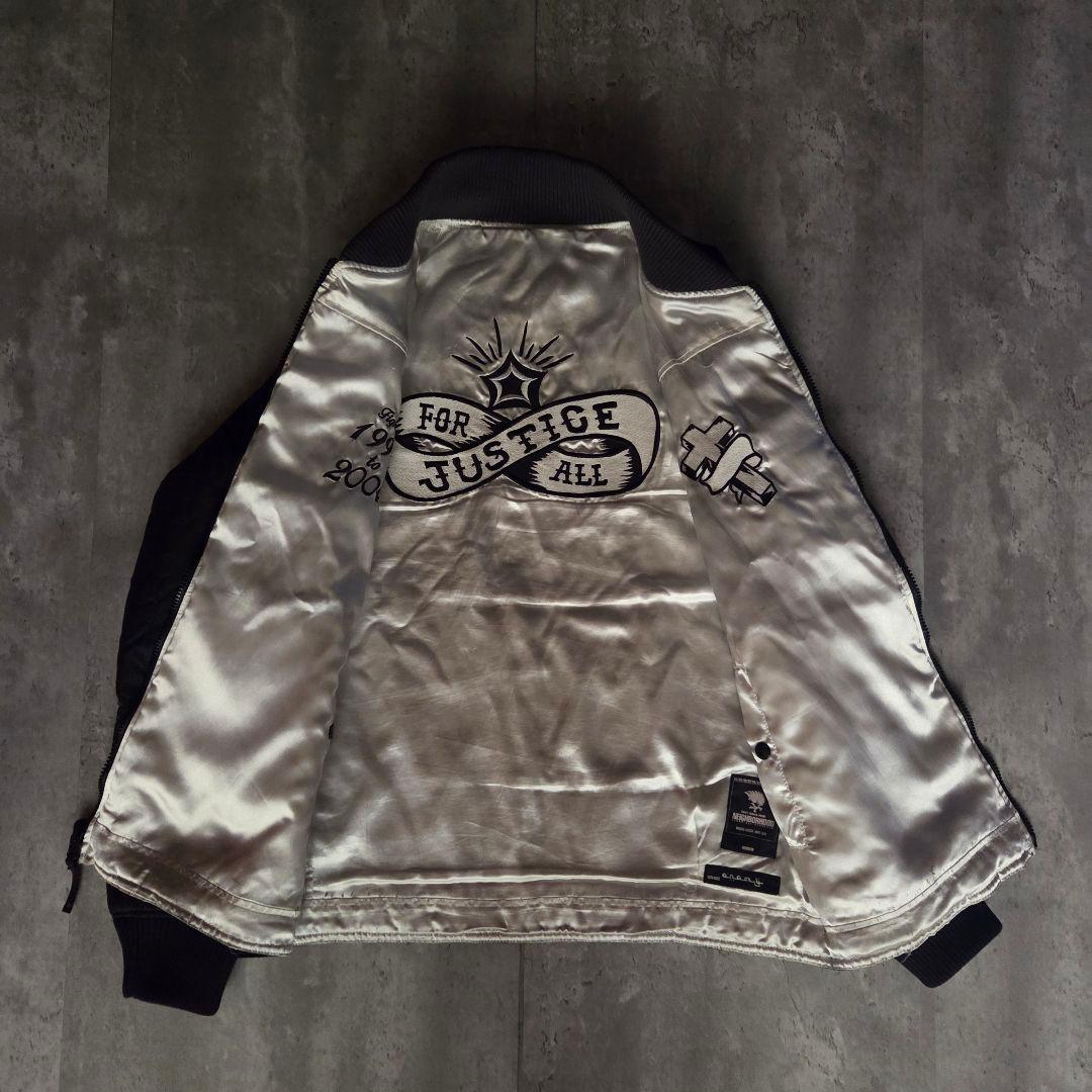 古着 NEIGHBORHOOD リバーシブルスタジャンキルティング両面刺繍 黒M