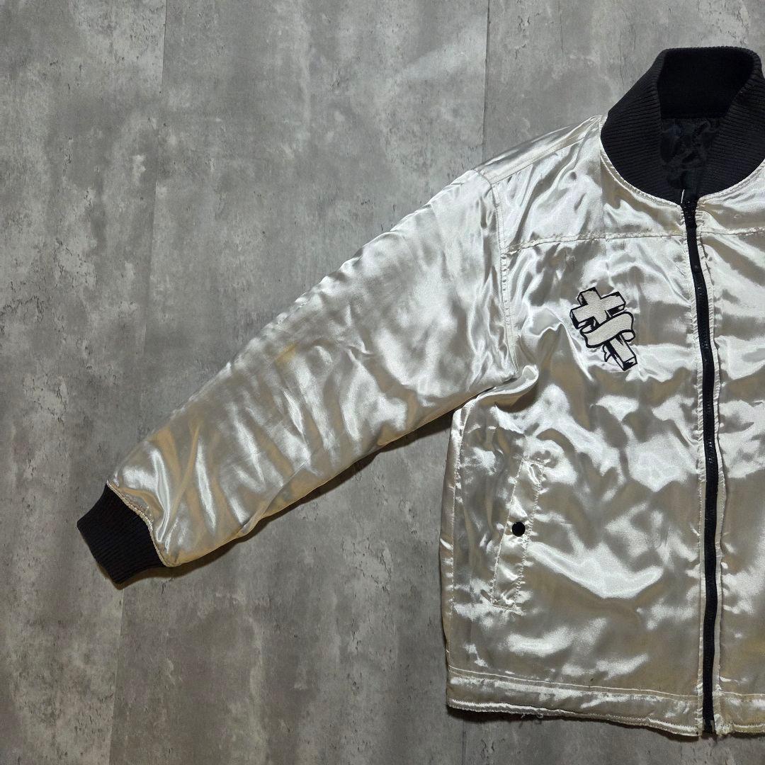 古着 NEIGHBORHOOD リバーシブルスタジャンキルティング両面刺繍 黒M