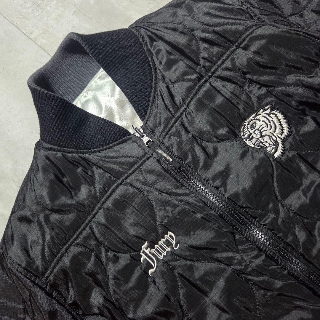 古着 NEIGHBORHOOD リバーシブルスタジャンキルティング両面刺繍 黒M