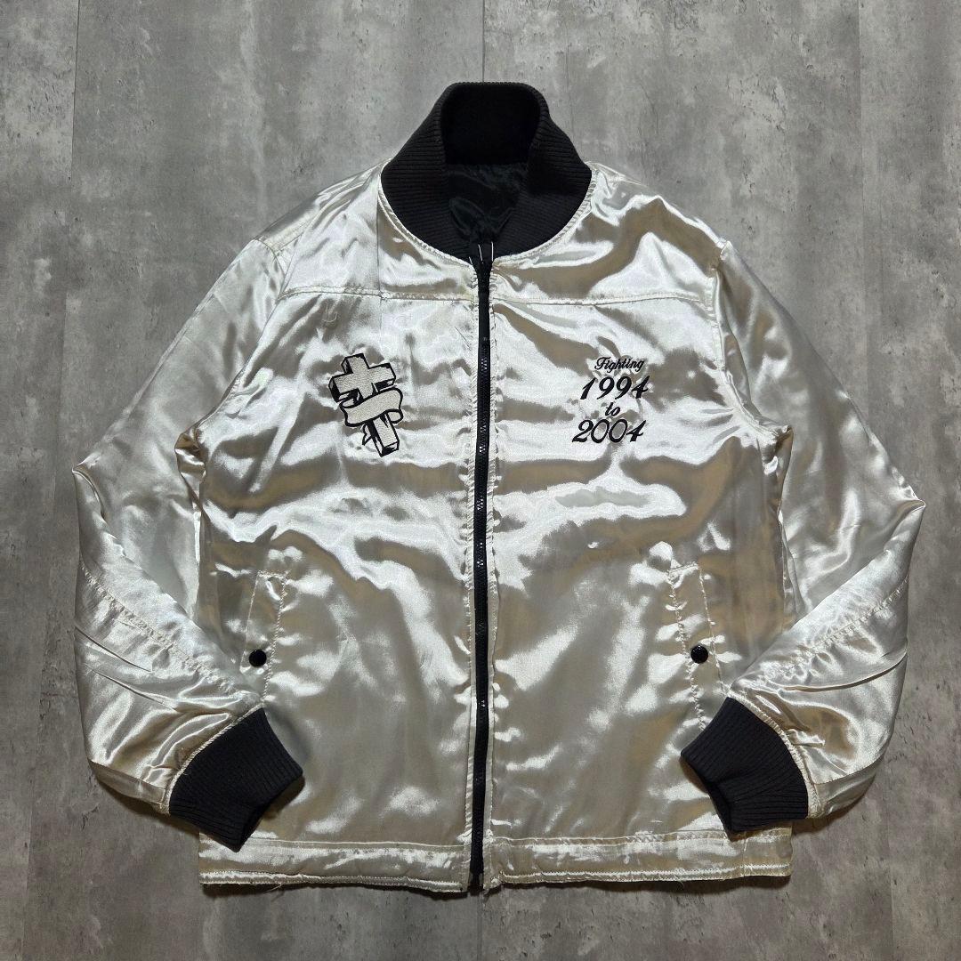 古着 NEIGHBORHOOD リバーシブルスタジャンキルティング両面刺繍 黒M