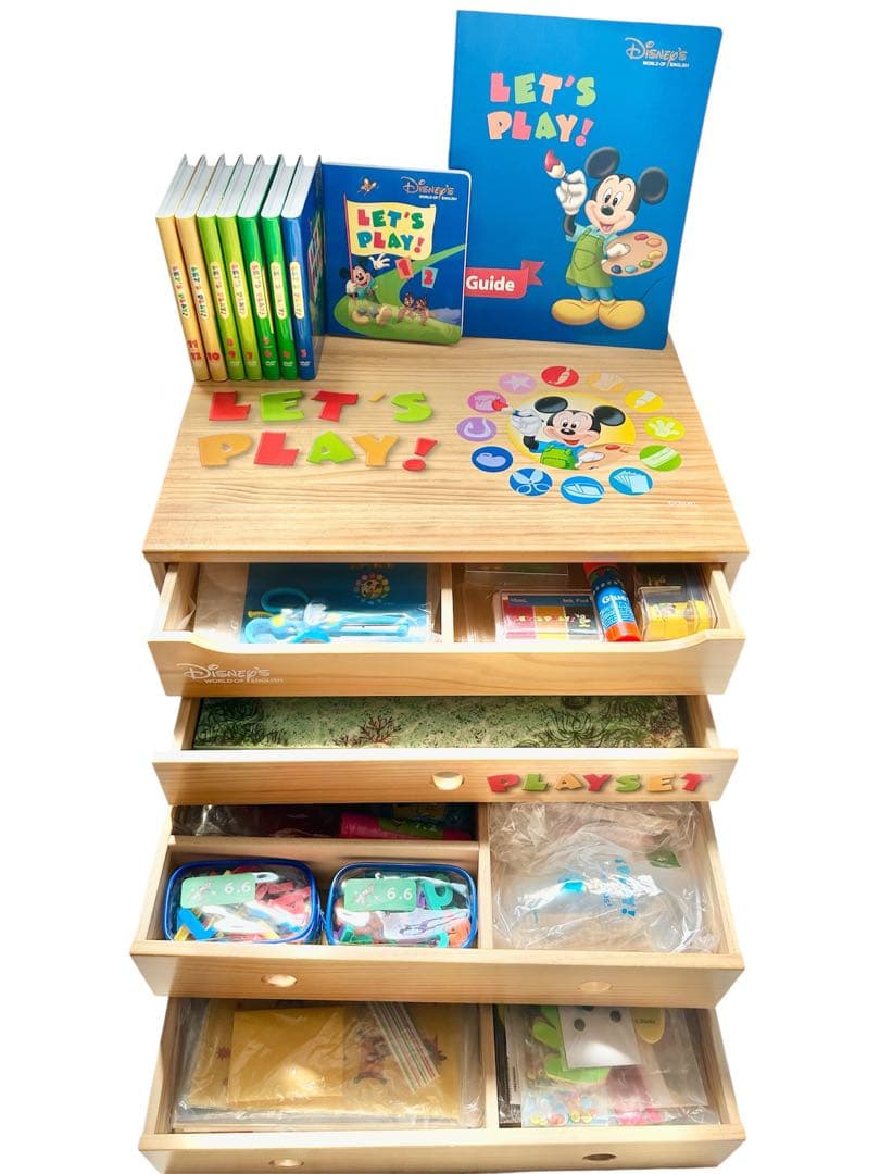 レッツプレイ　DWE ディズニー英語システム　プレイセット　DVD 未開封品多数