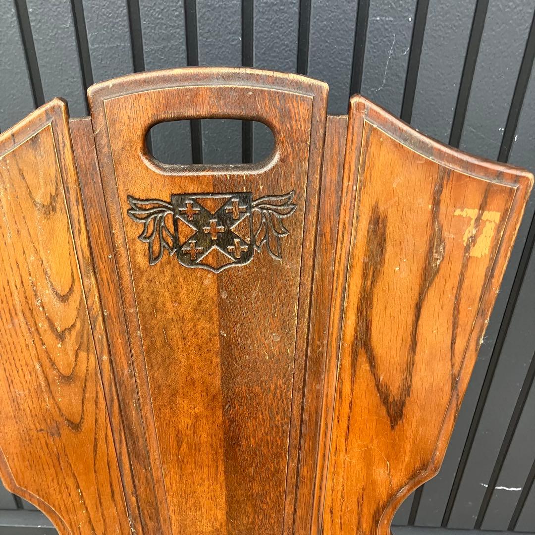 2点 ①②北欧レトロ カリモク ルスティック 木製ダイニングチェア 古家具