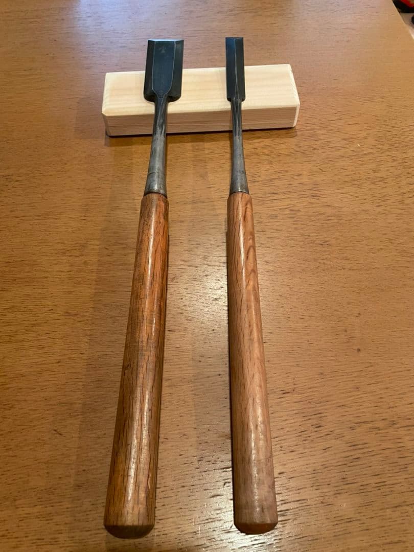 由助　突き鑿　2本セット　大工道具