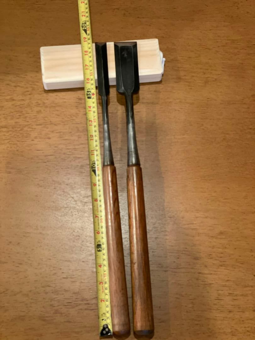 由助　突き鑿　2本セット　大工道具