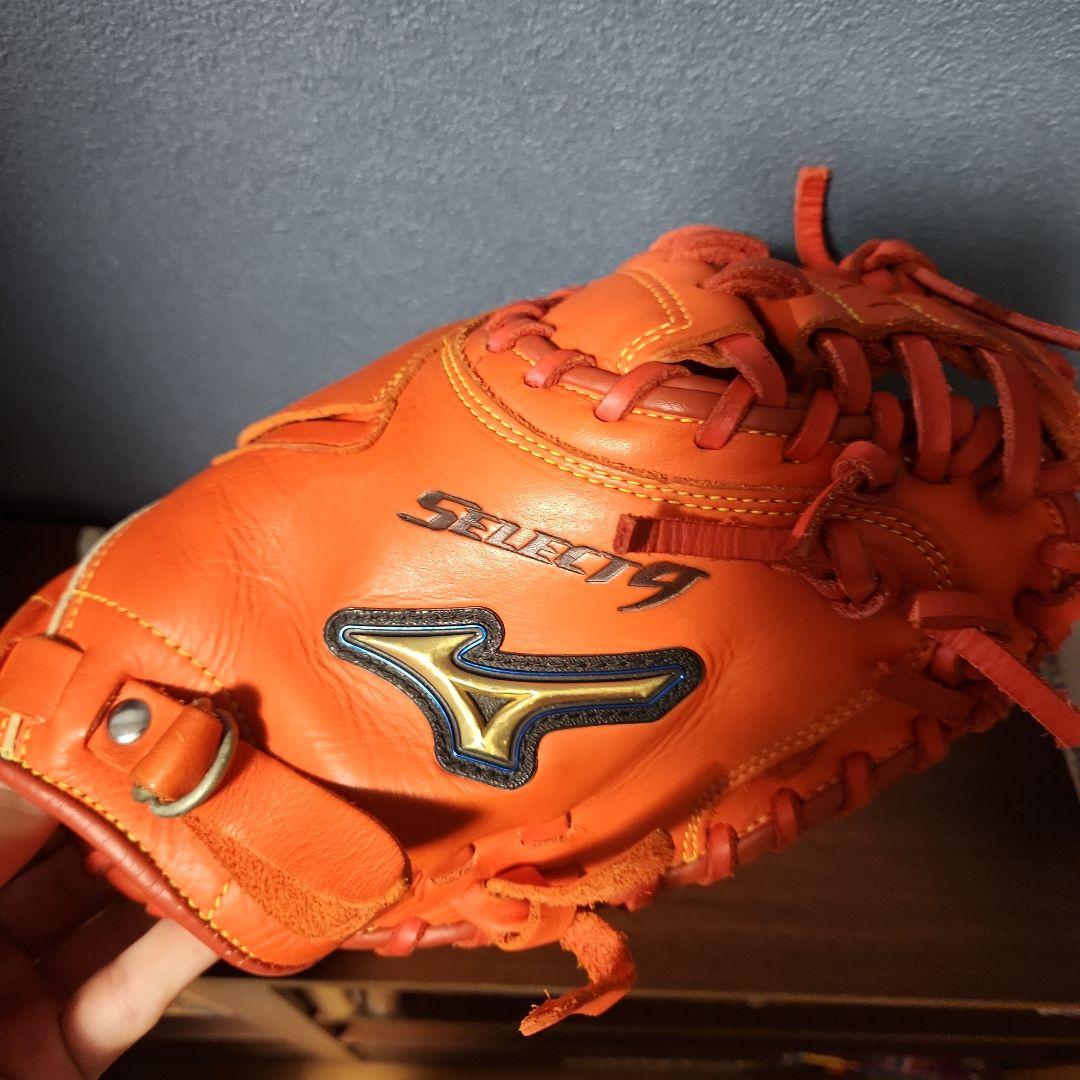 Mizuno Select 9 軟式グローブ オレンジ
