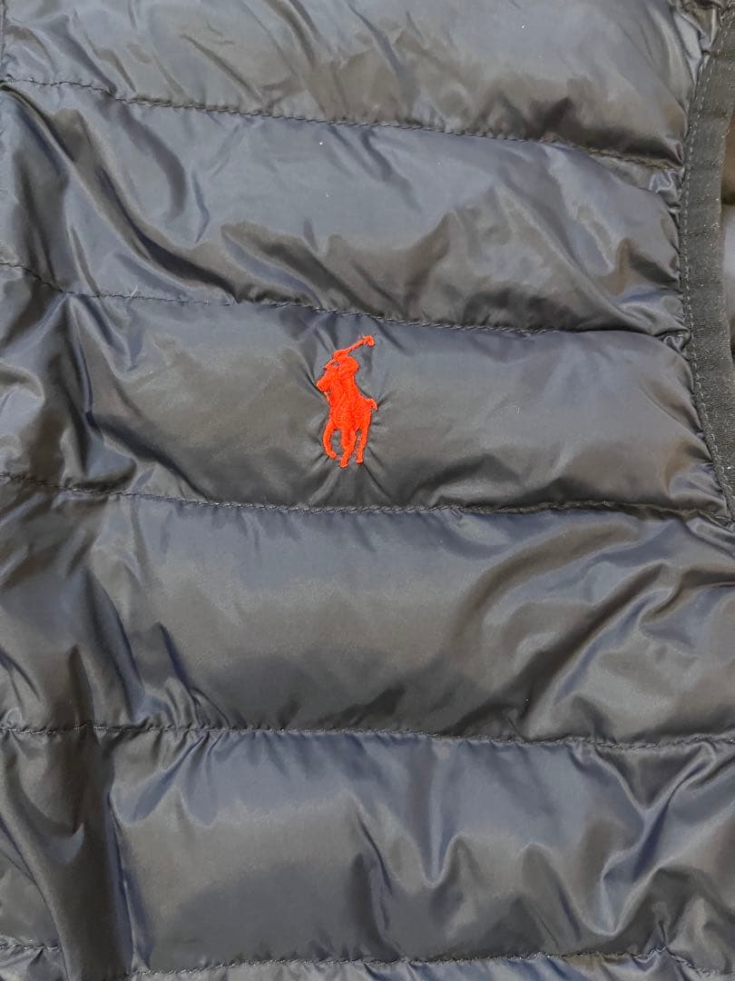 【当日または翌日発送】 Polo ラルフローレン ネイビー ダウンベスト M