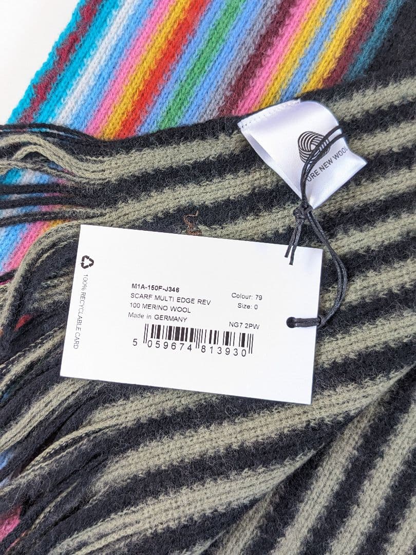 新品タグ付 Paul Smith ポールスミス マフラー メンズ ブラック