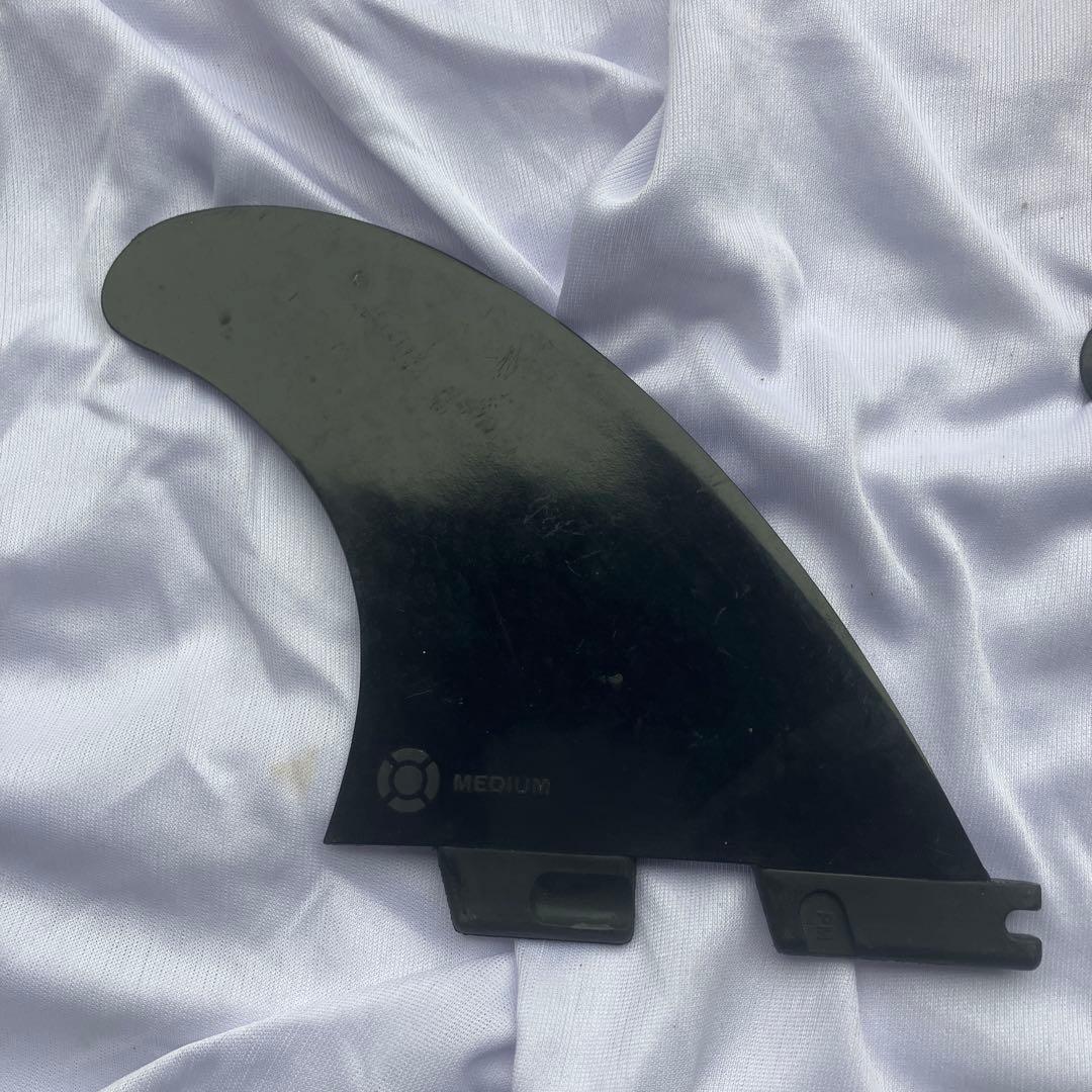 FCS II REACTOR ブラックフィン 3枚セットMサイズ