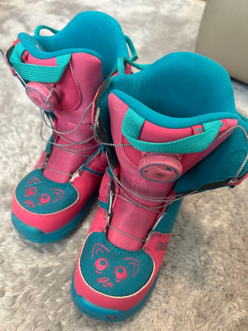 【女の子/キッズ】BURTON 115cm ボード ブーツ ビンディングセット