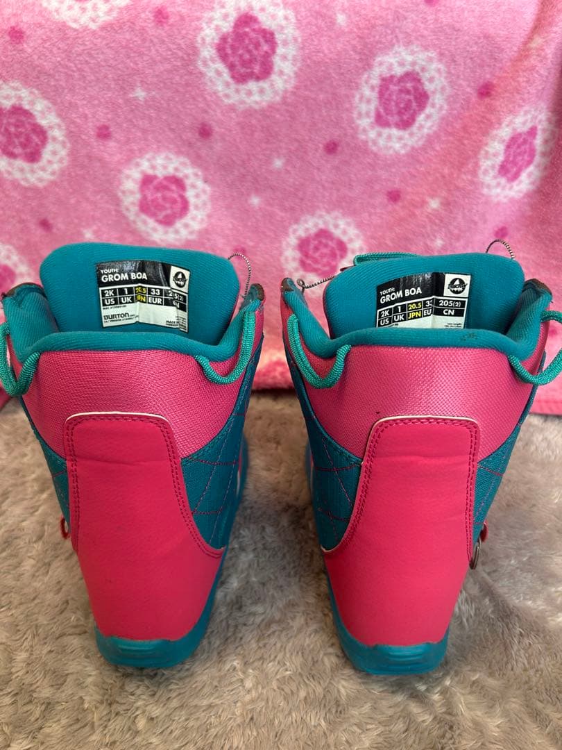 【女の子/キッズ】BURTON 115cm ボード ブーツ ビンディングセット