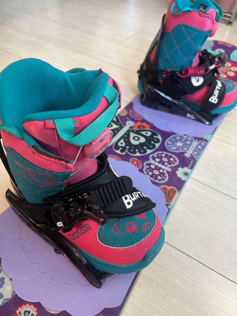 【女の子/キッズ】BURTON 115cm ボード ブーツ ビンディングセット