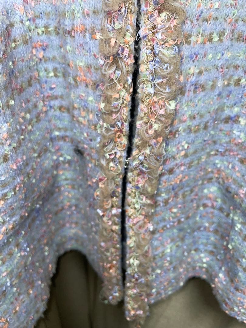 ラピーヌ LAPINE ROUJE ノーカラー ジャケット 46 大きいサイズ